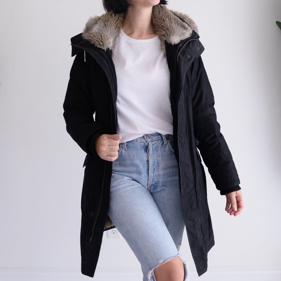 Aritzia Jackets & Blazers - Aritzia Babaton Black Oskar Parka Mid-Length Goose-Down Parka Jacket